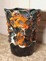 Vase Fat Lava - Rocaille de l'Océan - Fait Main - Vintage