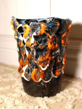 Vase Fat Lava - Rocaille de l'Océan - Fait Main - Vintage