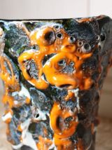 Vase Fat Lava - Rocaille de l'Océan - Fait Main - Vintage
