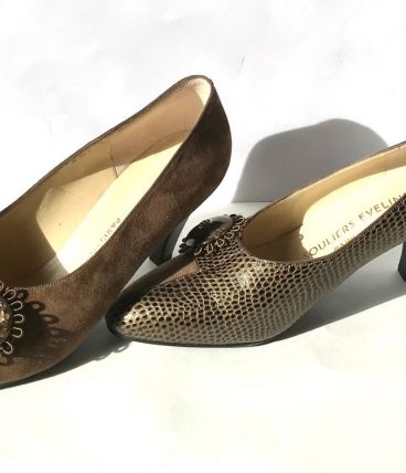 Chaussures Soulier Evelins vintage cuir