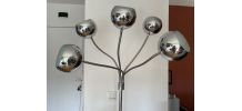 Lampadaire chromé eyeball inspiration Goffredo Reggiani