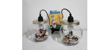 Ensemble de 2 lampes de chevets enfants Looney Tunes