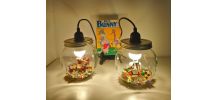 Ensemble de 2 lampes de chevets enfants Looney Tunes
