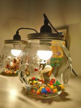 Ensemble de 2 lampes de chevets enfants Looney Tunes