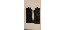 Gants en cuir noir doublés T8