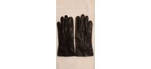 Gants en cuir noir doublés T8