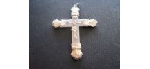 1 Belle croix ancienne embouts en argent 