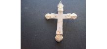 1 Belle croix ancienne embouts en argent 