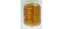 Plat en verre jaune
