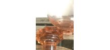 Carafe et 6 shooters rose assorties 