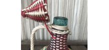 Carafe scoubidou vintage 