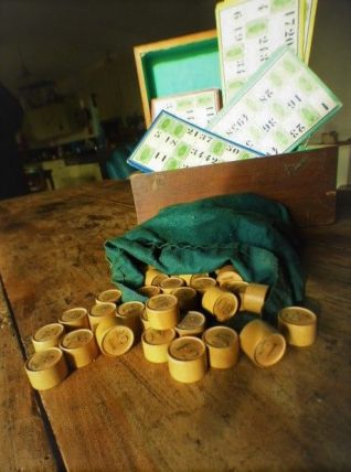 Coffret de jeu en bois -LOTO