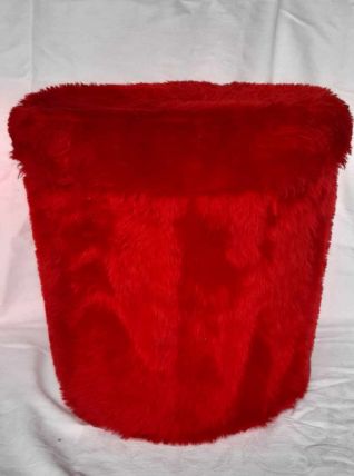 ensemble vintage PELFRAN moumoute rouge VINTAGE 