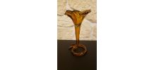 Vase en Corolle couleur ambre