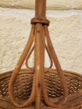 Panier avec anse en rotin 2 compartiments