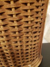 Panier avec anse en rotin 2 compartiments