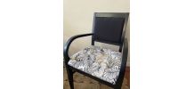 Set de 2 fauteuils Bois Black Feuilles dorées