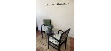 Set de 2 fauteuils Bois Black Vert 70s