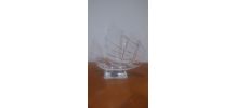Très Beau Bateau Jonque En Cristal JG Durand