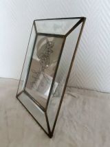 Paire de cadres verre et laiton Matisse et Botticelli