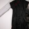 Robe satinée noire et rouge chinoise asiatique  femme  38/40