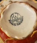 3 tasses + soucoupes Porcelaine BAVARIA motif fleurs