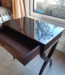 table de chevet en bois verni