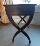 table de chevet en bois verni