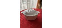 Cocotte ancienne Corning de France blanche 