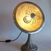 Lampe industrielle vintage ronde orientable métal Soleil