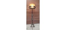 lampadaire  acier martelé et patiné ,style art deco , 160cmx