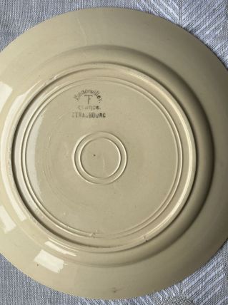 12 assiettes plates diam. 22.5 Badonviller/Strasbourg