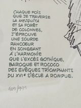 Lithographie "Corto Maltese-La Mesquita" signée, numérotée