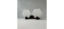 ANCIENNE APPLIQUE DOUBLE KAISER LEUCHTEN ART-DECO