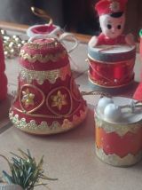 DECO SAPIN NOEL VINTAGE 28 pièces : anges,..                