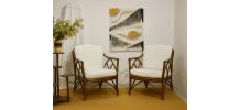 Paire de fauteuils McGuire année 70