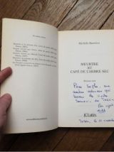 Meurtre au Café de L'Arbre Sec- Michèle Barrière- Dédicacé 