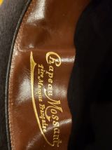Ancien chapeau homme en feutre noir Mossant