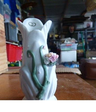 Vase de mariage en barbotine céramique