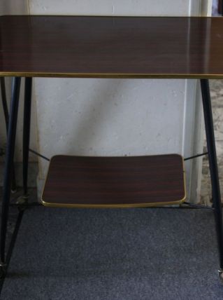 Table TV ou desserte à roulettes années 70