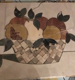 Mosaïque vintage à coller 