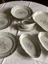 Assiettes plats de service porcelaine Limoges ADP