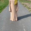 Abaya beige soie de medine