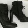 481A* MANAS sexy boots noirs cuir (37)