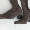 223C* EXIT superbes bottes taupe stretch (37)