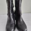 191C* MJUS sexy boots noirs cuir (41)