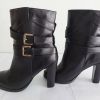192C* MARCH 23 sexy boots noirs cuir (39)