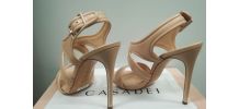 201A* sexy sandales haut gamme cuir Casadei (36,5)