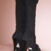 79A* Quasi Mode - sexy bottes luxe noires tout cuir+diams (3