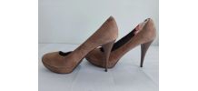 176C* CECIL jolis escarpins taupe high heels (41)